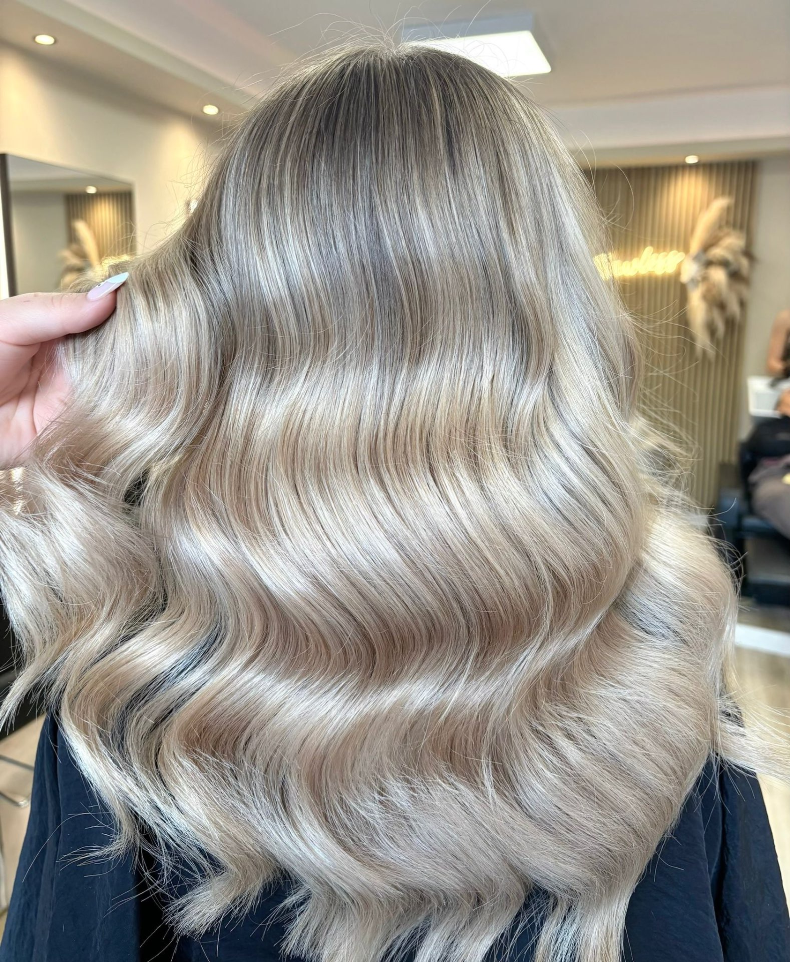 Icy Blonde Waves